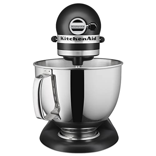 Artisan Series 5 Quart Tilt Head Stand Mixer with Pouring Shield KSM150PS, Matte Black