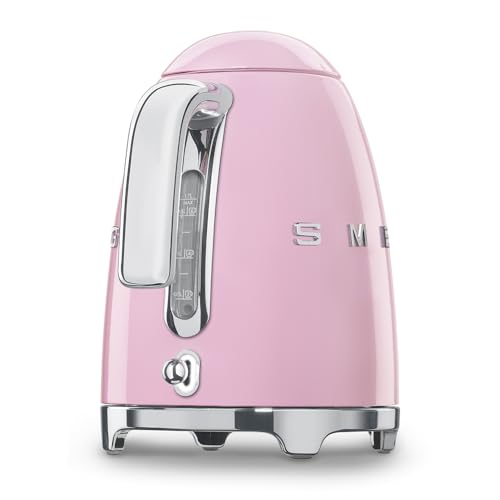 50's Retro Style Electric Water Kettle with Automatic Shutoff Pink