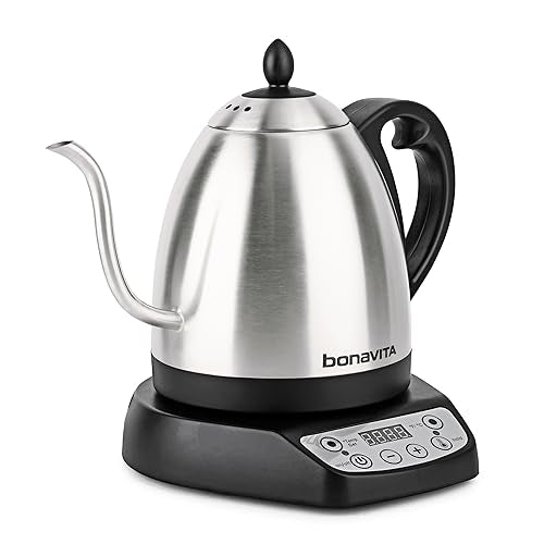 1L Digital Variable Temperature Gooseneck Electric Kettle