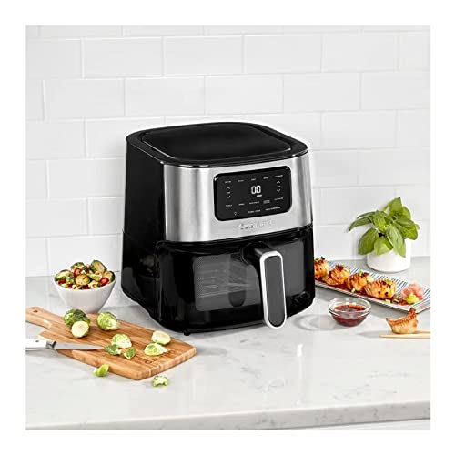 6-Qt Basket Stainless Steel Air Fryer