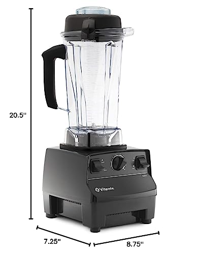 5200 Blender, Professional-Grade, Container, Self-Cleaning 64 oz, Black/Grey