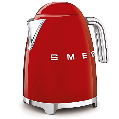 50's Retro Style Electric Water Kettle with Automatic Shutoff Red