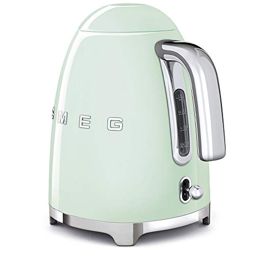 50's Retro Style Electric Water Kettle with Automatic Shutoff Pastel Green