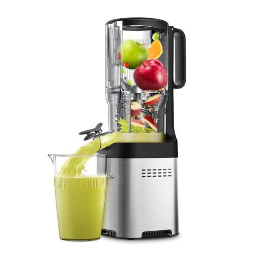 Cold Press Juicer, Juicer Machines - 5.2" Large Feed Chute for Whole Fruits & Vegetables