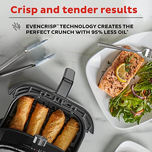 Vortex Plus 4QT Air Fryer, Custom Program Options, 6-in-1 Functions Crisps