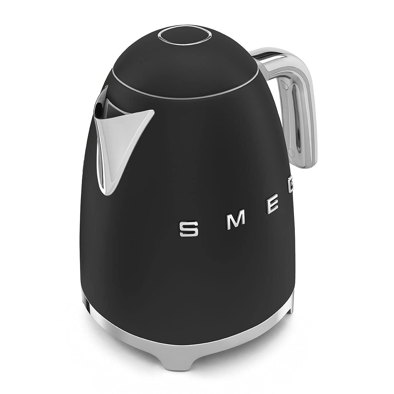 50's Retro Style Electric Water Kettle with Automatic Shutoff Matte Black