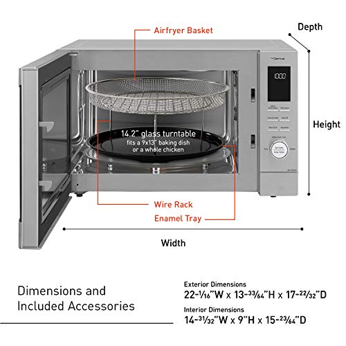 4-in-1 Microwave Oven with Air Fryer, Convection Bake, FlashXpress Broiler