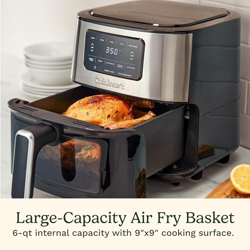 6-Qt Basket Stainless Steel Air Fryer