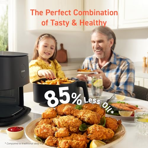 5 Qt, Max 450F for Juicy Meat, Veggies, Frozen Food, Glass Touch Panel