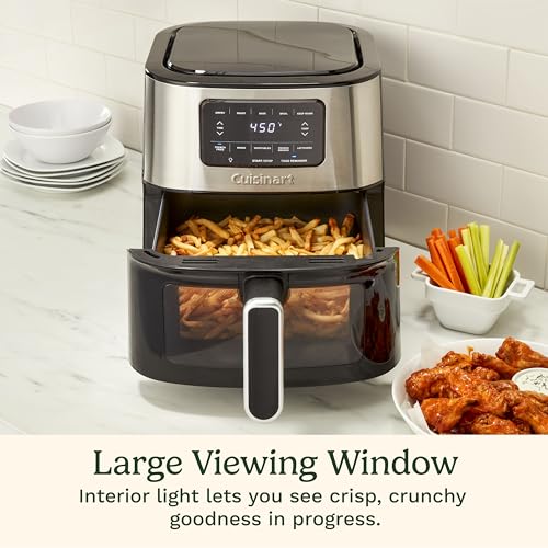 6-Qt Basket Stainless Steel Air Fryer