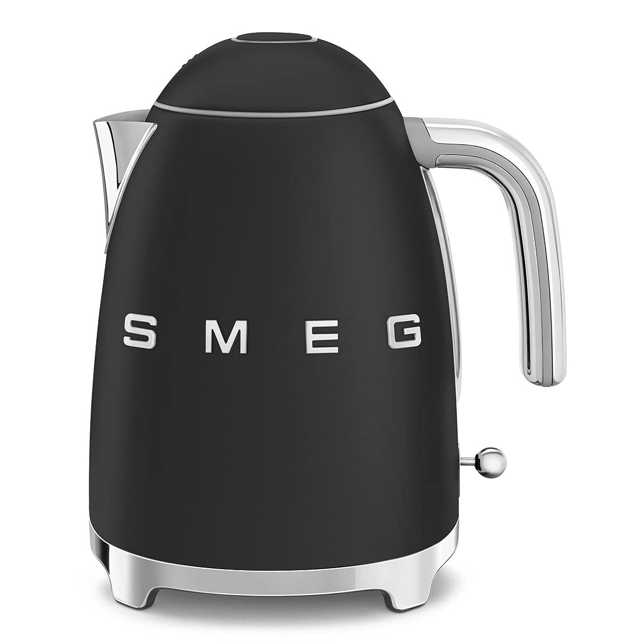 50's Retro Style Electric Water Kettle with Automatic Shutoff Matte Black