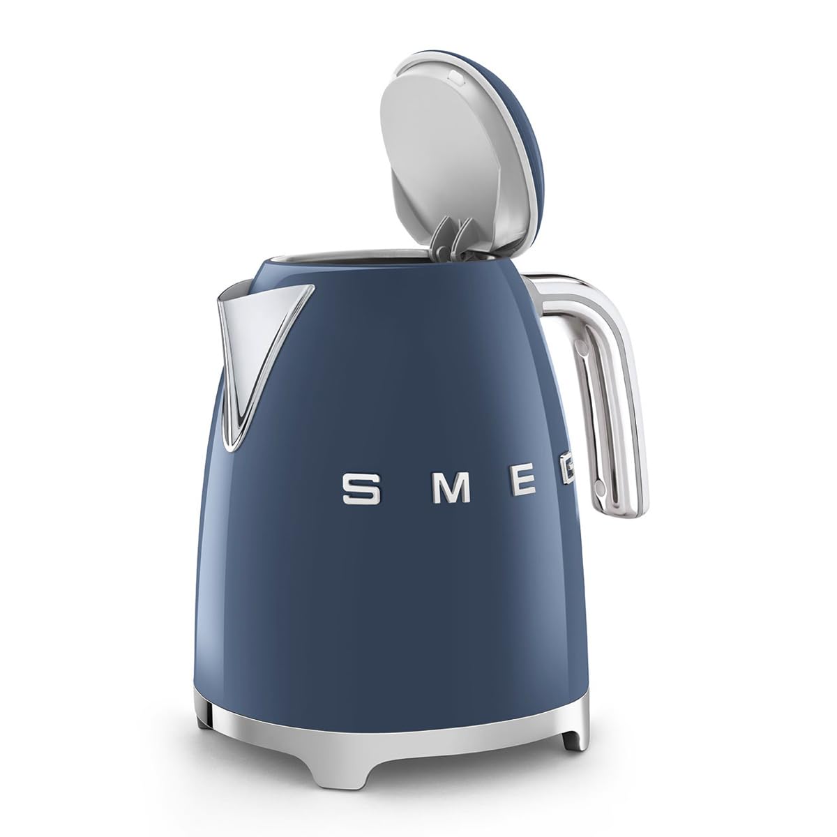 50's Retro Style Electric Water Kettle with Automatic Shutoff Navy Blue