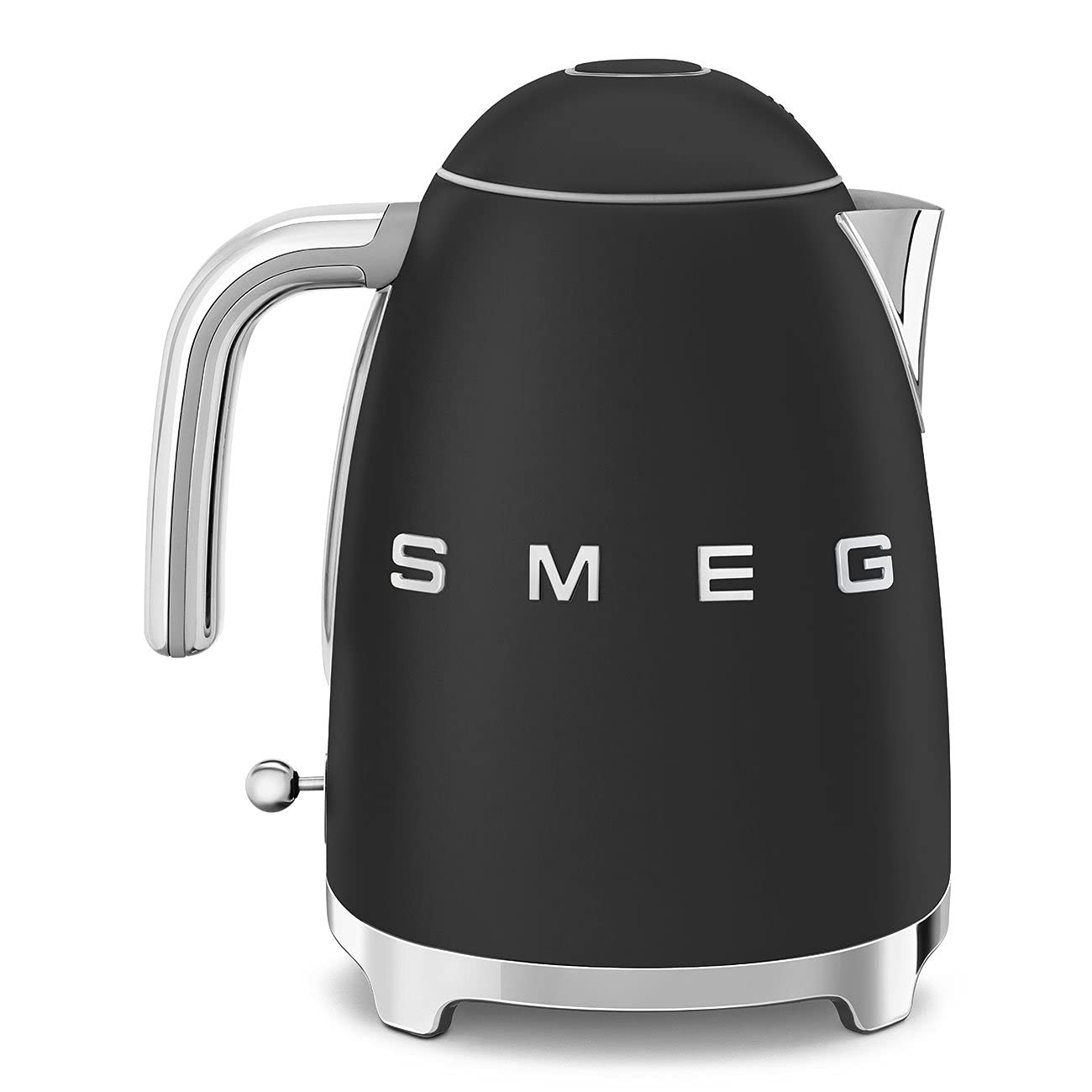 50's Retro Style Electric Water Kettle with Automatic Shutoff Matte Black
