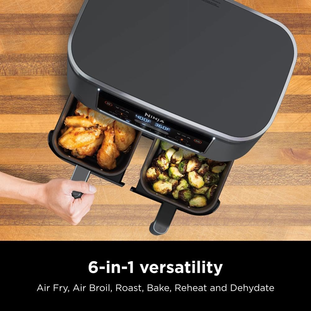 8 Quart 6-in-1 DualZone 2-Basket Air Fryer
