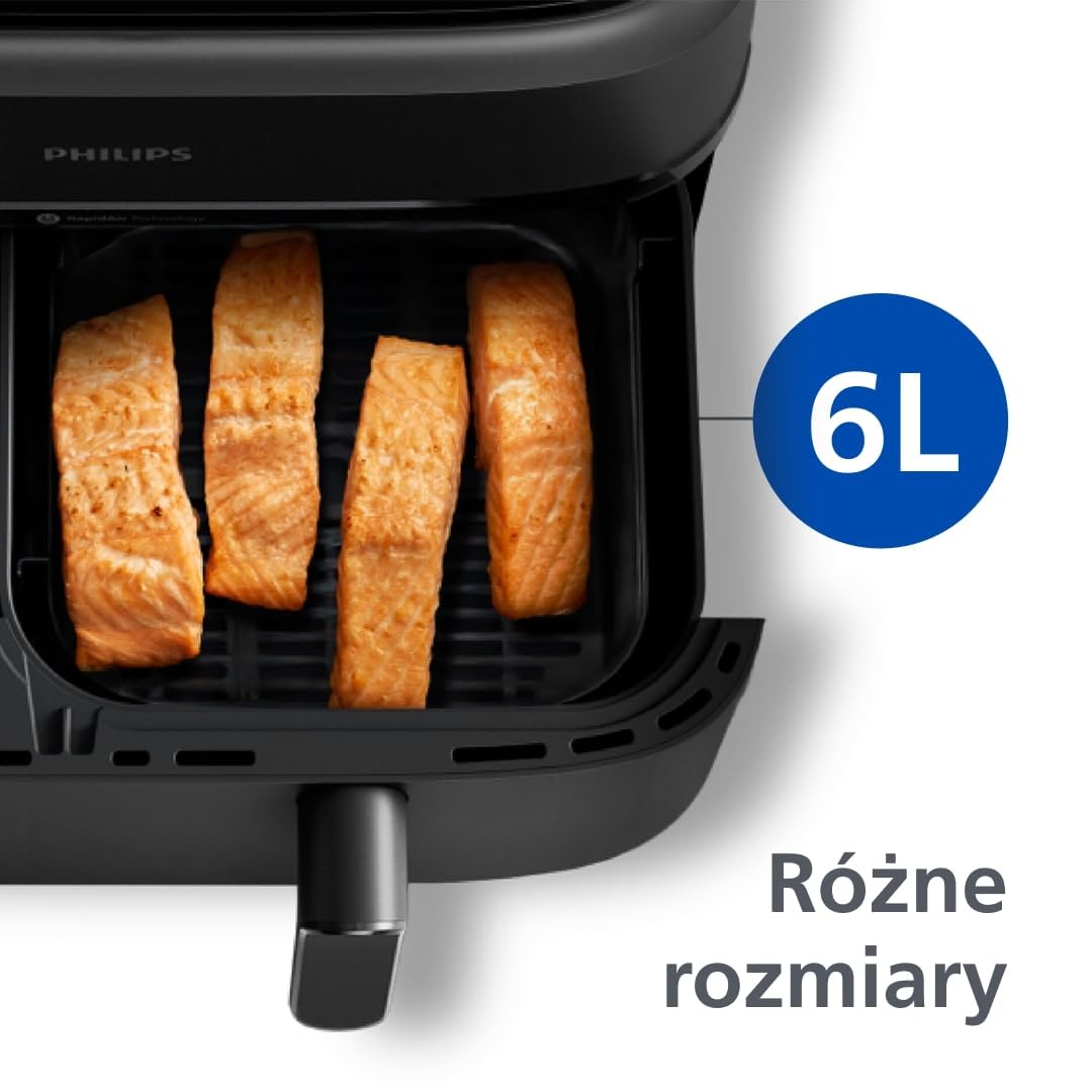 Frytkownica beztłuszczowa, zdrowe, szybkie i wszechstronne gotowanie, pojemność 9 l