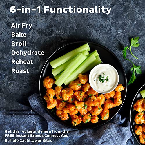 Vortex Plus 4QT Air Fryer, Custom Program Options, 6-in-1 Functions Crisps