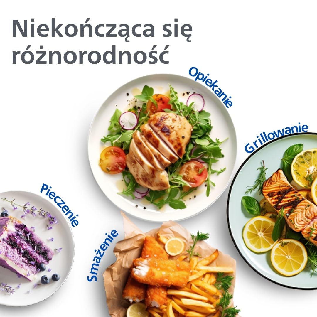 Frytkownica beztłuszczowa, zdrowe, szybkie i wszechstronne gotowanie, pojemność 9 l