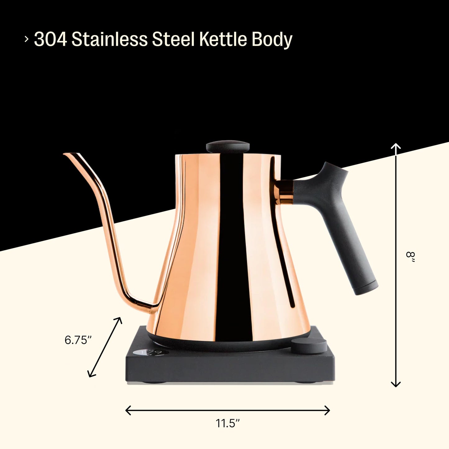 Stagg EKG Electric Gooseneck Kettle Polished Copper