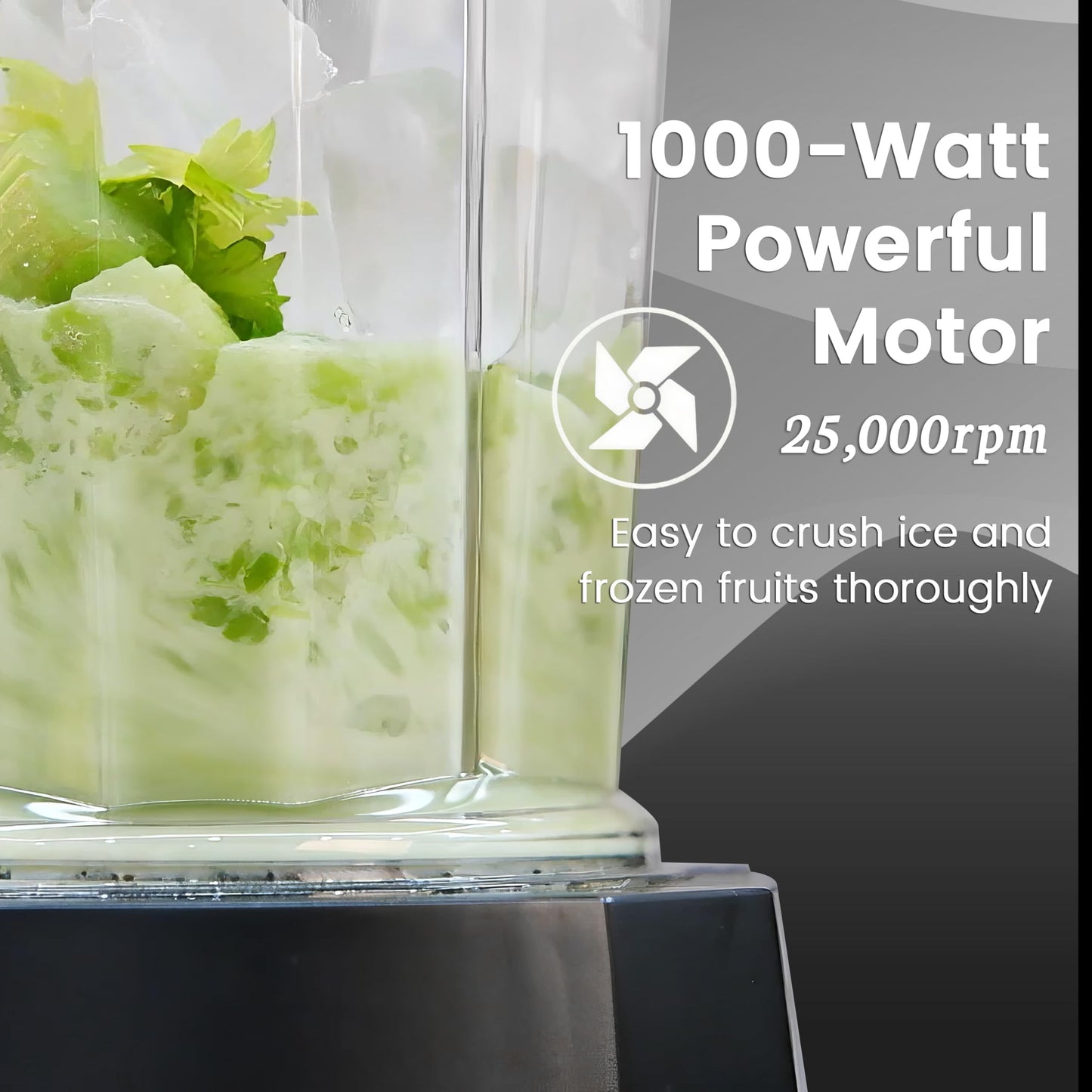 1000w High-Speed Countertop Blender- 51Oz Blender Jar, 14Oz Travel Jar, Variable Speeds