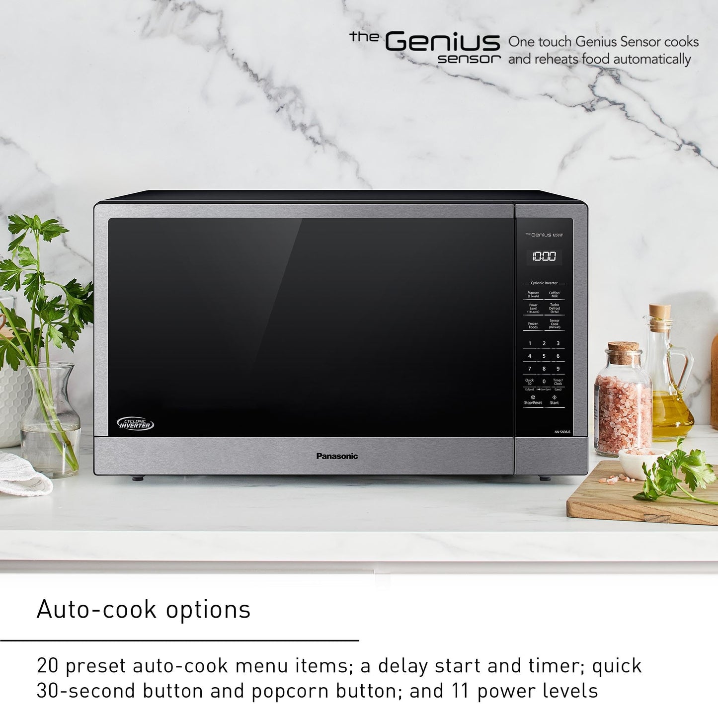 Microwave Oven Countertop, 2.2 cft, Stainless Steel