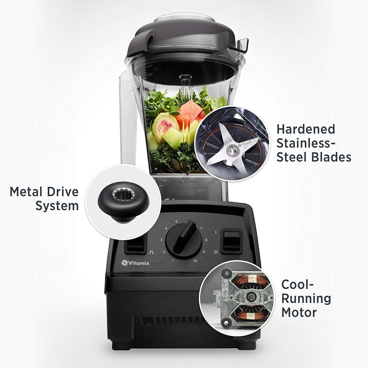 Explorian Blender, Professional-Grade, 48 Oz. Container, Black