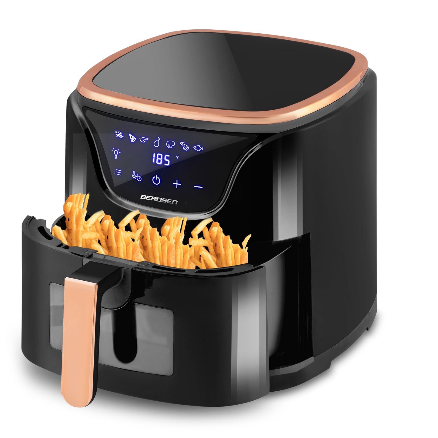 Frytkownica beztłuszczowa frytownica airfryer 5l 1500W czarno-złota