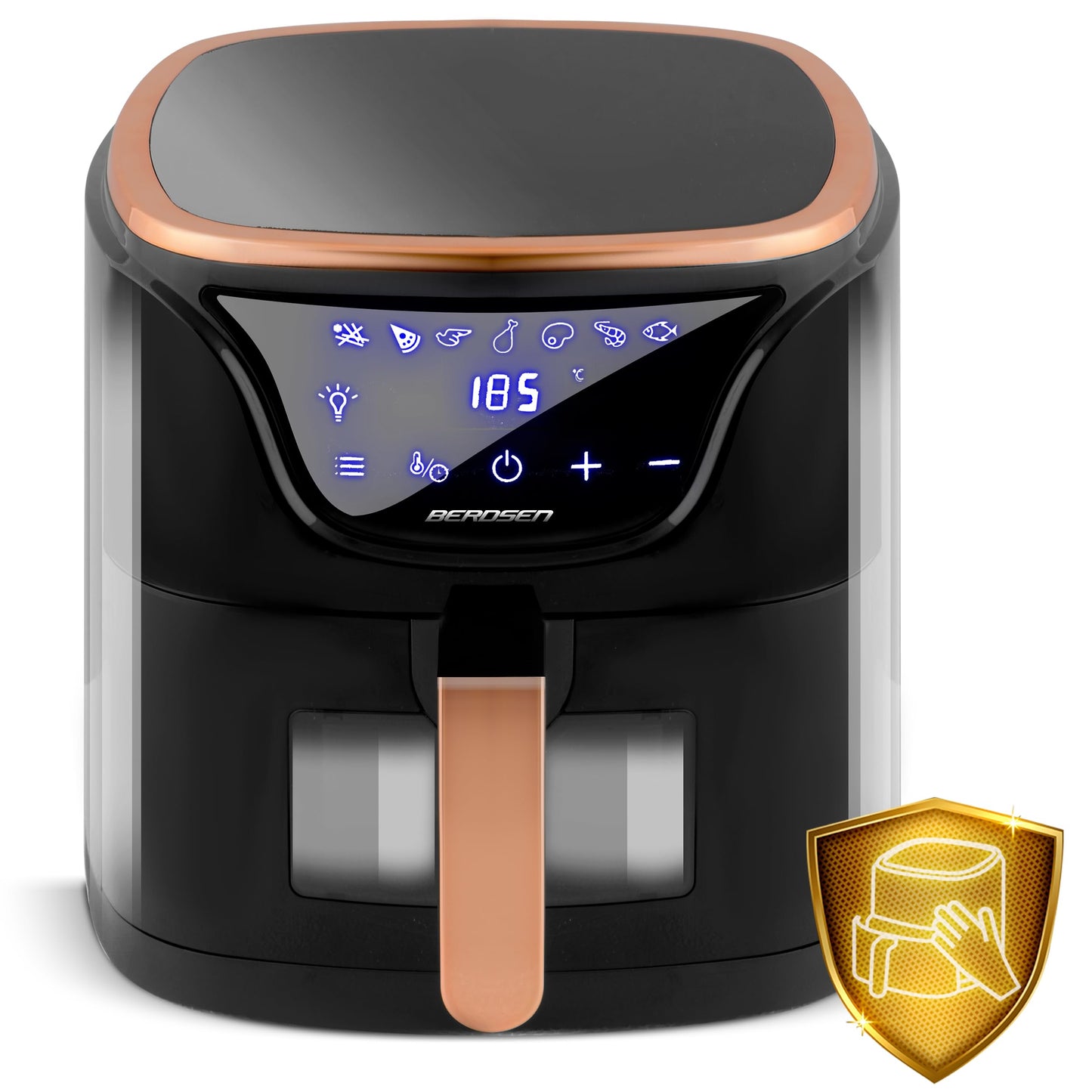 Frytkownica beztłuszczowa frytownica airfryer 5l 1500W czarno-złota