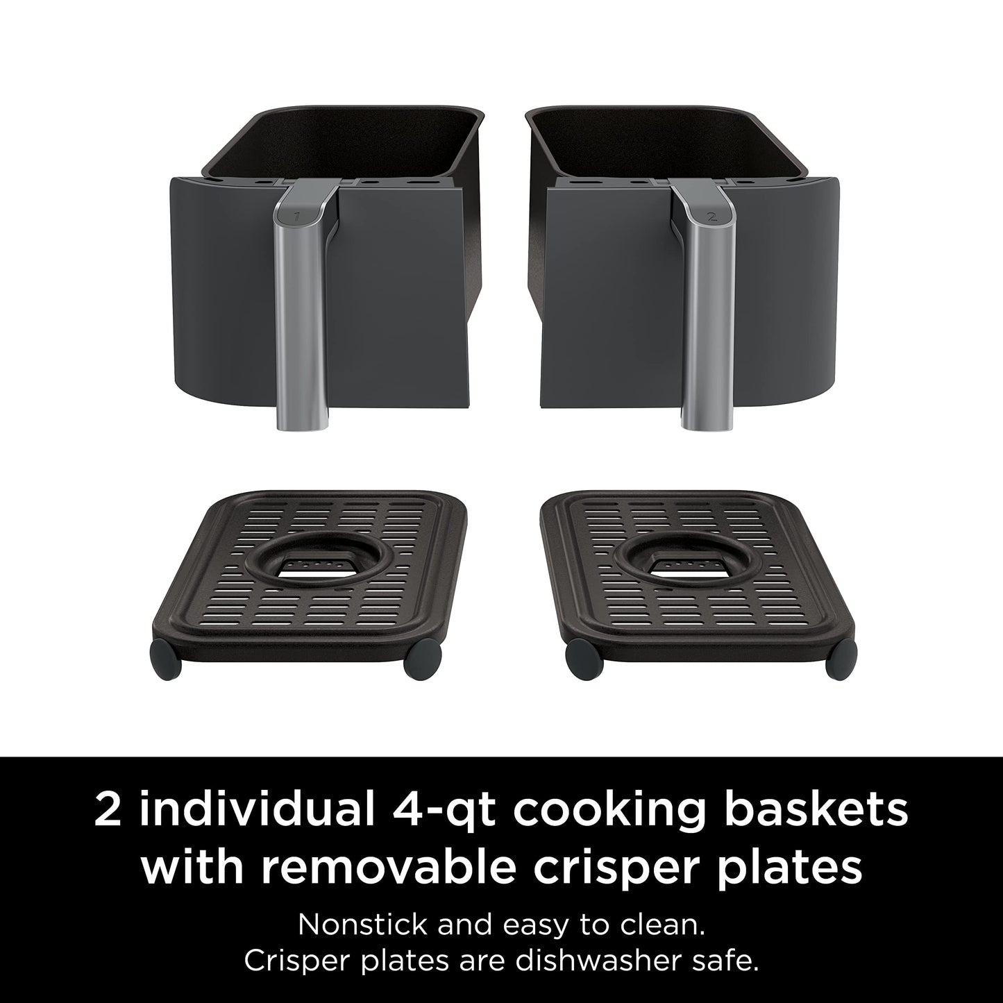 8 Quart 6-in-1 DualZone 2-Basket Air Fryer