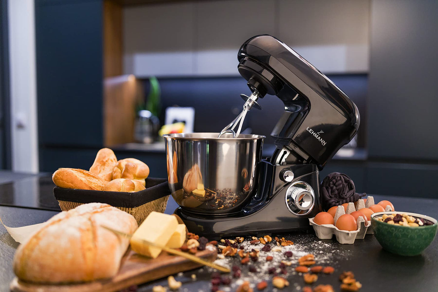 Robot kuchenny planetarny z misą ze stali nierdzewnej 5l