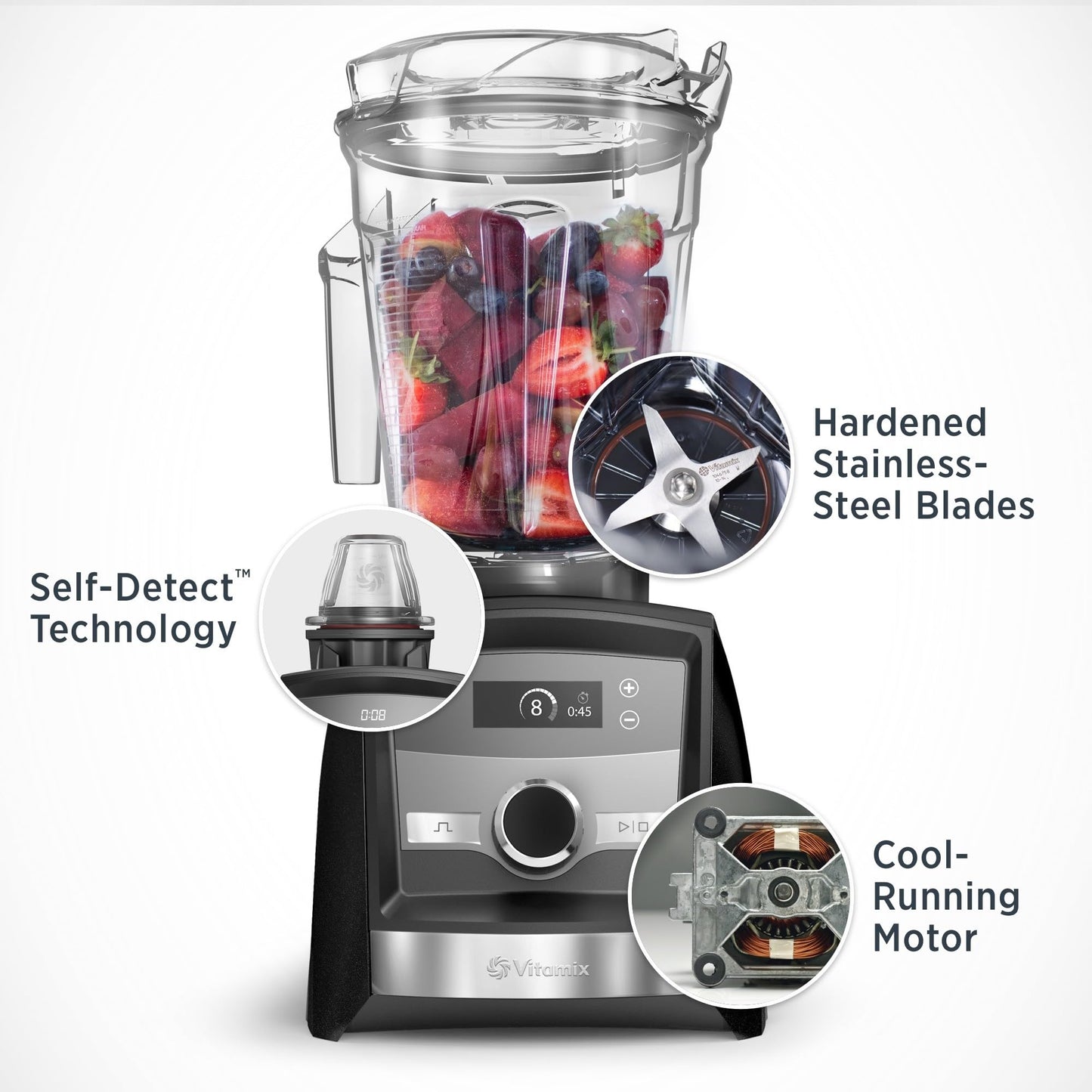 Ascent Series Smart Blender, Professional-Grade, 64 oz