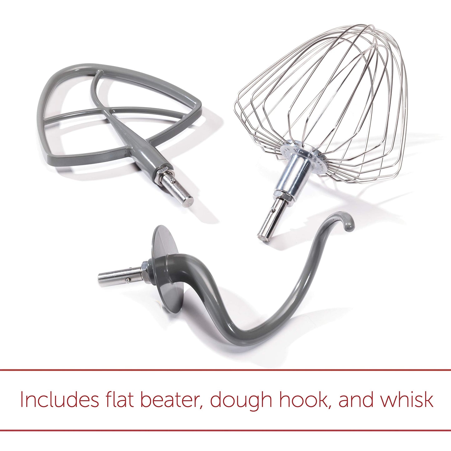 High-Performance Stand Mixer, 7 qrt, with Flat Beater, Dough Hook and Whisk