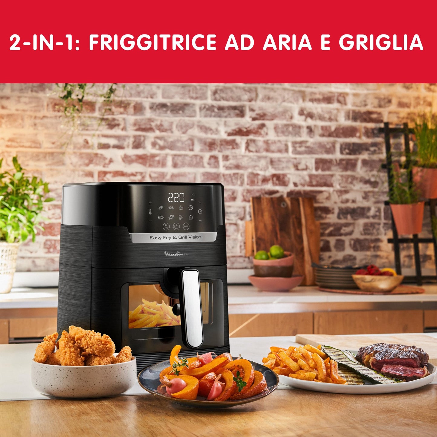 Frytkownica beztłuszczowa, Easy Fry & Grill Vision, EZ5068