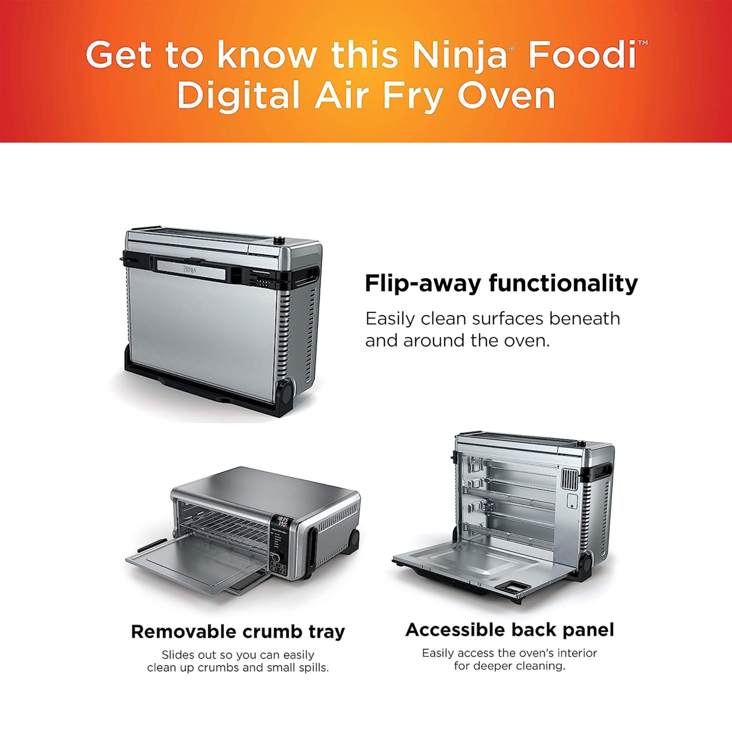 Digital Air Fry Countertop Oven with 8-in-1 Functionality
