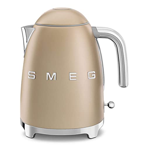 50's Retro Style Electric Water Kettle with Automatic Shutoff Matte Campagne