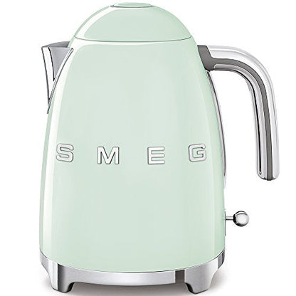 50's Retro Style Electric Water Kettle with Automatic Shutoff Pastel Green