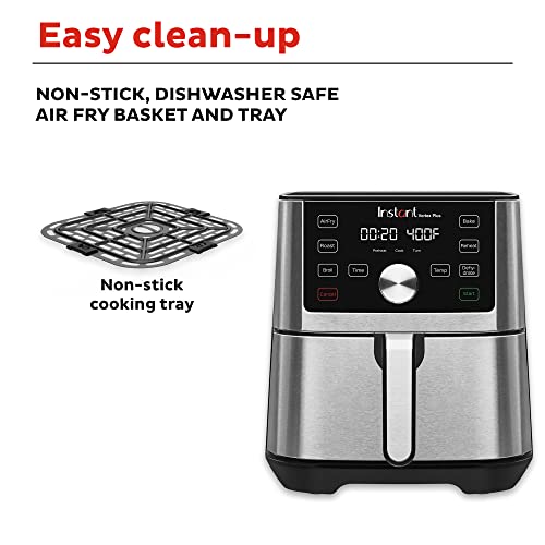 Vortex Plus 4QT Air Fryer, Custom Program Options, 6-in-1 Functions Crisps