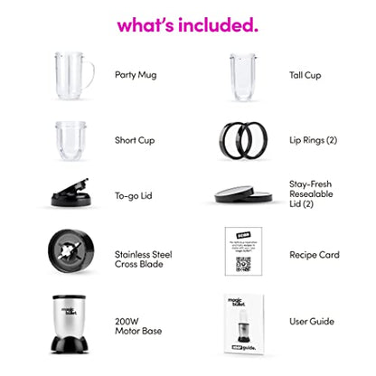 Blender, Small, Silver, 11 Piece Set