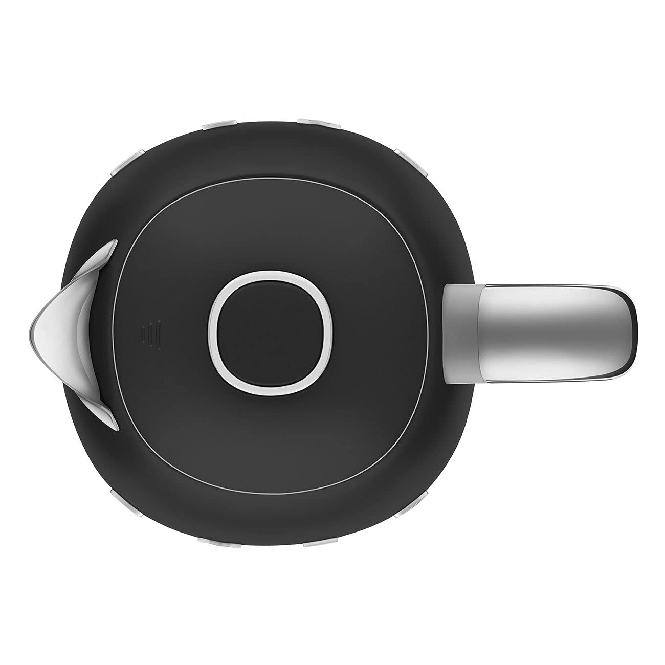 50's Retro Style Electric Water Kettle with Automatic Shutoff Matte Black