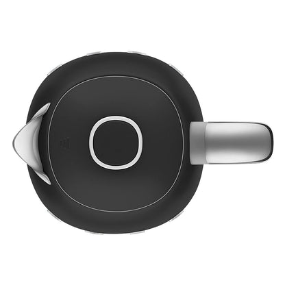 50's Retro Style Electric Water Kettle with Automatic Shutoff Matte Black