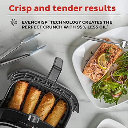 Vortex Plus 4QT Air Fryer, Custom Program Options, 6-in-1 Functions Crisps