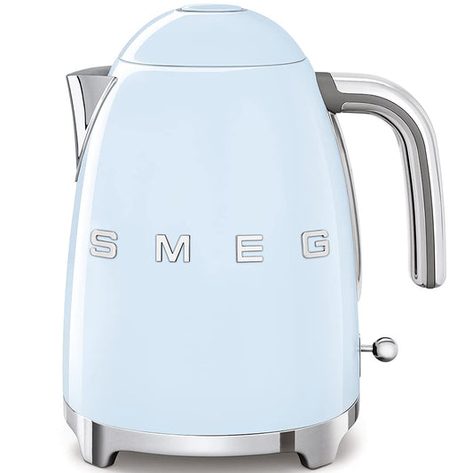 50's Retro Style Electric Water Kettle with Automatic Shutoff Pastel Blue