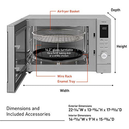 4-in-1 Microwave Oven with Air Fryer, Convection Bake, FlashXpress Broiler