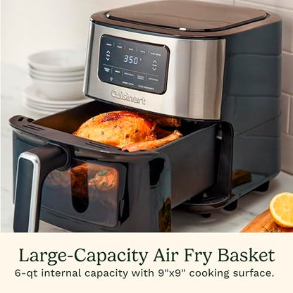 6-Qt Basket Stainless Steel Air Fryer
