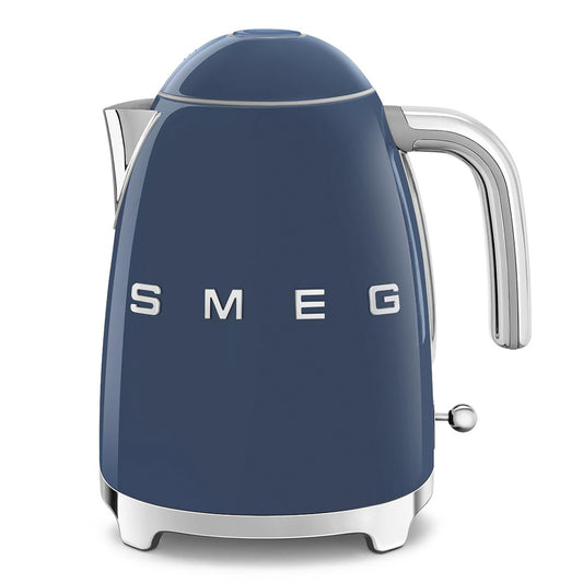 50's Retro Style Electric Water Kettle with Automatic Shutoff Navy Blue