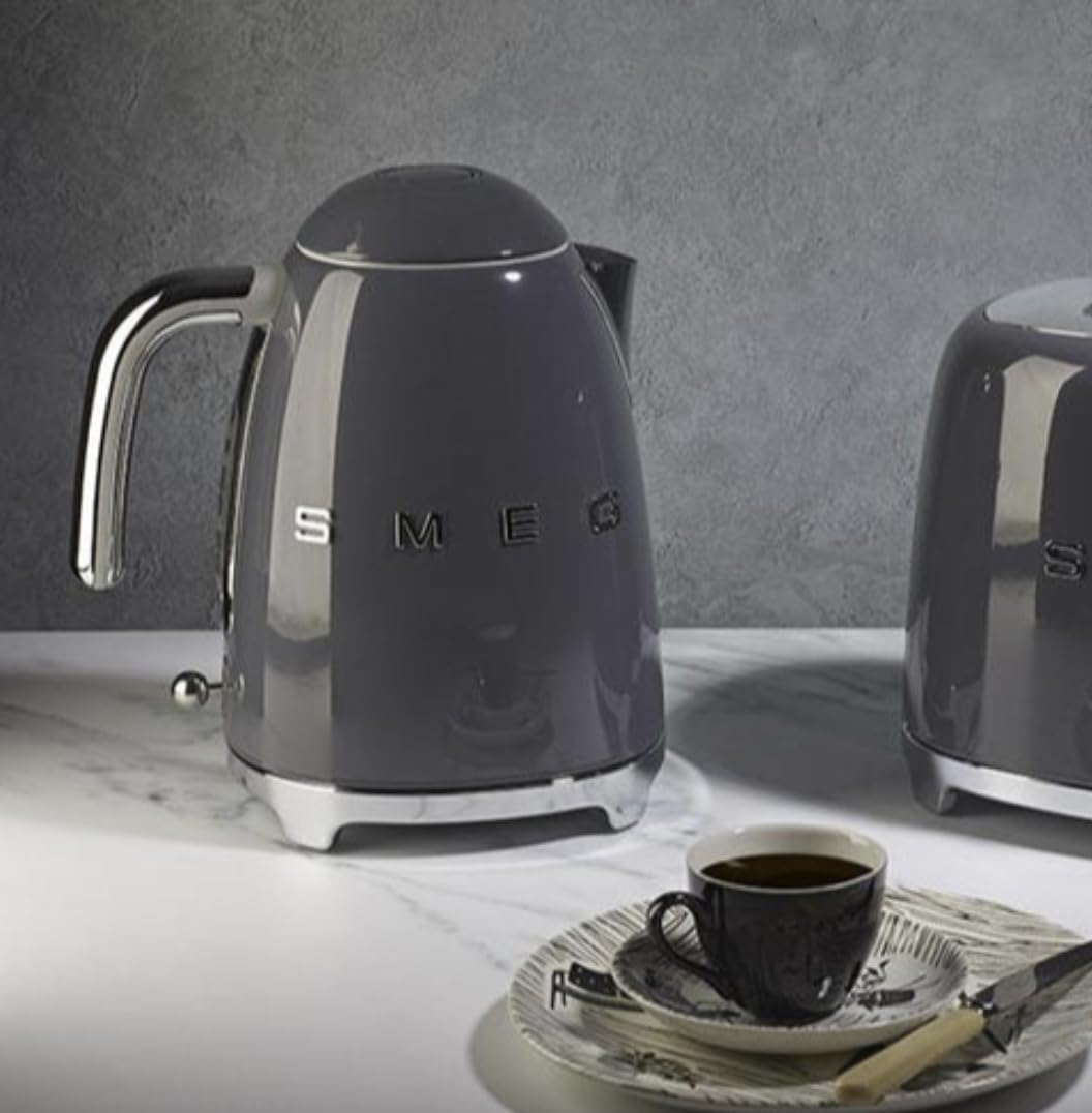 50's Retro Style 7 Cup Electric Kettle, Slate Grey