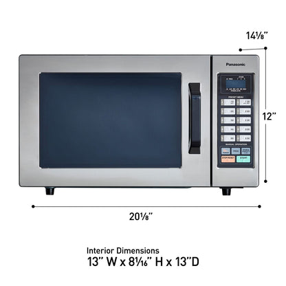 Consumer NE1054F 1000 Watt Commercial Microwave Oven With 10 Programmable Memory, Stainless