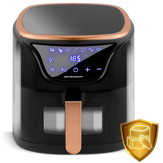 Frytkownica beztłuszczowa frytownica airfryer 5l 1500W czarno-złota