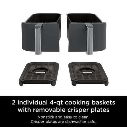 8 Quart 6-in-1 DualZone 2-Basket Air Fryer