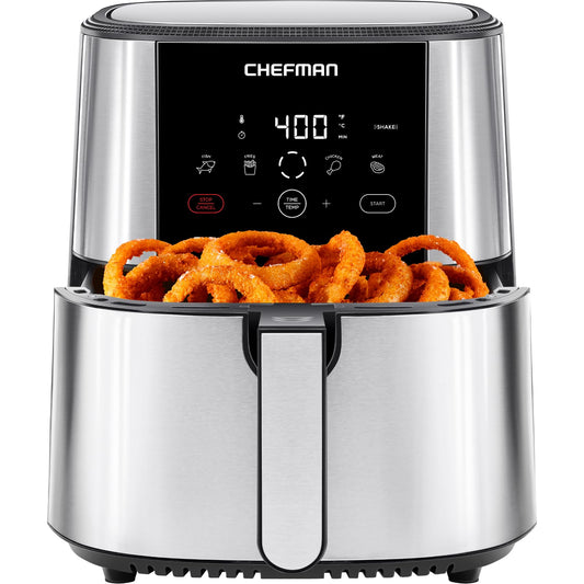 Touch Air Fryer, XL 8-Qt Family Size, One-Touch Digital Control Presets